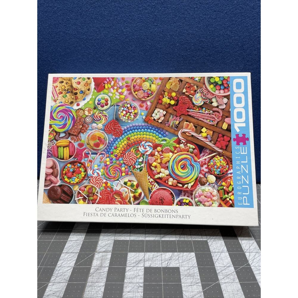 Eurographics‎ 1000 Piece Candy Party Jigsaw Puzzle Worked Once Complete
